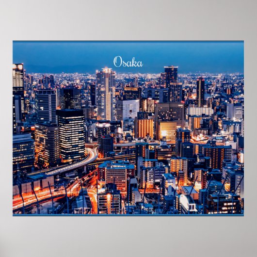 Osaka Japan Stadtbild Poster (Vorne)