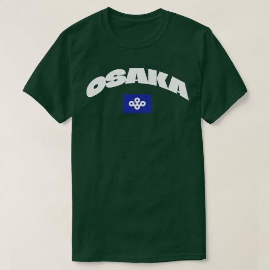 Osaka Japan - Stadtflagge 1 T-Shirt (Design vorne)
