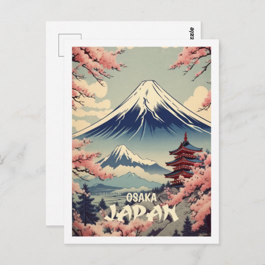 Osaka Japan Vintag Berühmter Reiseort Postkarte (Vorne/Hinten)