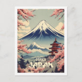 Osaka Japan Vintag Berühmter Reiseort Postkarte (Vorderseite)