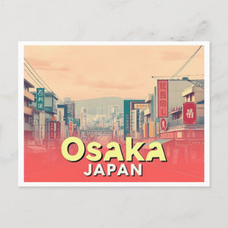 OSAKA JAPAN VINTAG POSTKARTE