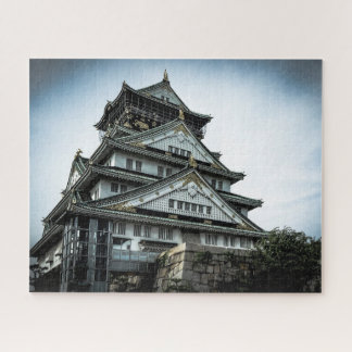 Osaka-Schloss in der Dämmerung, chuoku, Osaka Puzzle