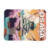 Osaka-Schloss Japan Magnet (Horizontal)