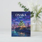 Osaka-Schloss Japan Postkarte (Stehend Vorderseite)