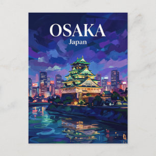 Osaka-Schloss Japan Postkarte