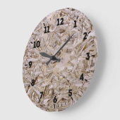 OSB Bau-Sperrholz-bedeckender Druck auf a Große Wanduhr (Winkel)