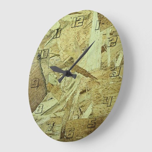 OSB-Chip-Platine Große Wanduhr (Winkel)
