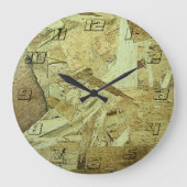 OSB-Chip-Platine Große Wanduhr (Vorderseite)
