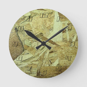 OSB-Chip-Platine Runde Wanduhr