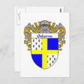 Osborne Coat of Arms (mantled) Postkarte (Vorne/Hinten)