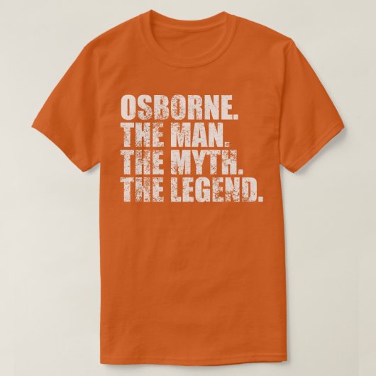 Osborne Familienname Osborne Vorname Osbor T-Shirt (Design vorne)