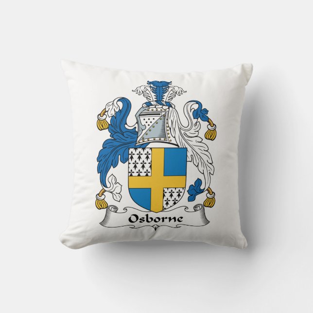 Osborne Familienwappen Kissen (Vorderseite)