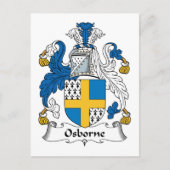 Osborne Familienwappen Postkarte (Vorderseite)