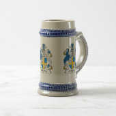 Osborne Family Crest Beer Stien Bierglas (VorderseiteRechts)