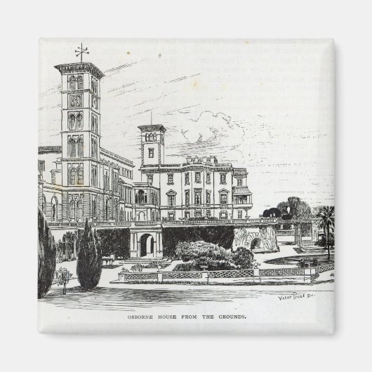 Osborne House aus dem Boden Magnet (Vorne)