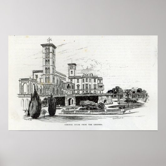 Osborne House aus dem Boden Poster (Vorne)