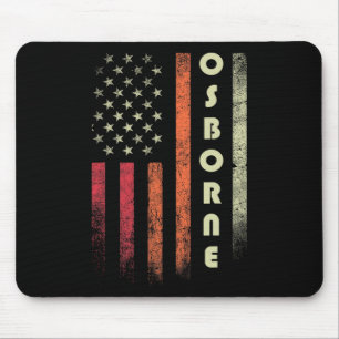 Osborne Nachname Lustig Retro Vintage Geburtstag A Mousepad