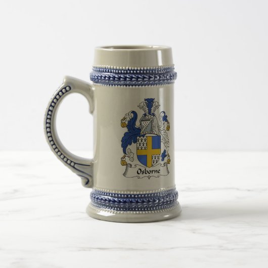 Osborne Wappen Stein - Familienwappen Bierglas (Links)