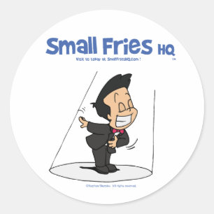Oscar-Aufkleber für kleine Fries Runder Aufkleber