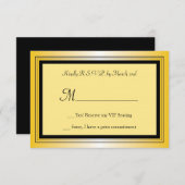 Oscar Award Party RSVP Karte (Vorne/Hinten)