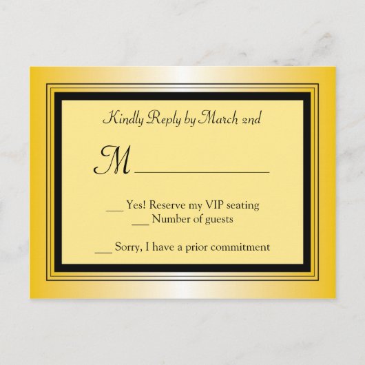 Oscar Award Party UAWG Postkarte (Vorderseite)