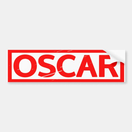 Oscar-Briefmarke Autoaufkleber (Vorne)