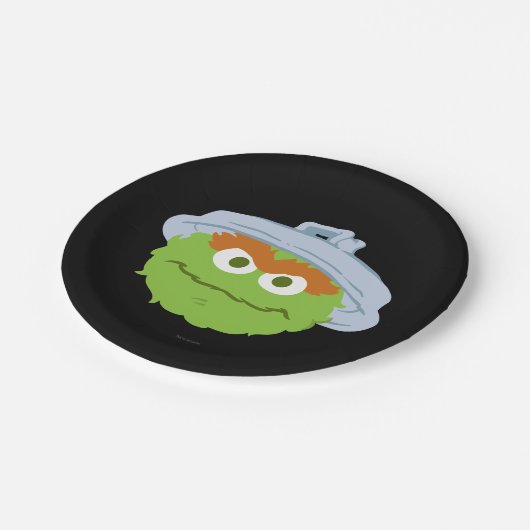 Oscar das Gesicht der Erde Pappteller (Schrägansicht)