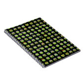 Oscar das Grouch Emoji Muster Notizblock (Rechte Seite)