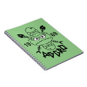 Oscar das Grouch-Skate-Logo - Aggro 1969 Notizblock (Rechte Seite)