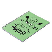 Oscar das Grouch-Skate-Logo - Aggro 1969 Notizblock (Linke Seite)
