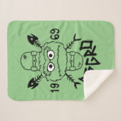 Oscar das Grouch-Skate-Logo - Aggro 1969 Sherpadecke (Vorderseite (Horizontal))