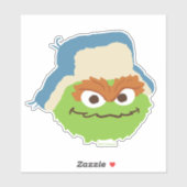 Oscar das Grouch-Wald-Gesicht Aufkleber (Blatt)