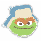 Oscar das Grouch-Wald-Gesicht Aufkleber (Vorderseite)