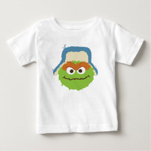 Oscar das Grouch-Wald-Gesicht Baby T-shirt