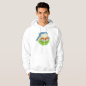 Oscar das Grouch-Wald-Gesicht Hoodie (Vorne ganz)
