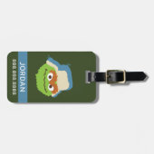 Oscar das Grouch-Wald-Gesicht | Informationen hinz Gepäckanhänger (Vorderseite horizontal)