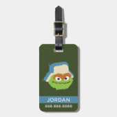 Oscar das Grouch-Wald-Gesicht | Informationen hinz Gepäckanhänger (Vorderseite vertikal)