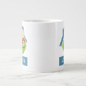 Oscar das Grouch-Wald-Gesicht | Name hinzufügen Jumbo-Tasse (Vorderseite)