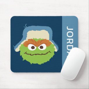 Oscar das Grouch-Wald-Gesicht Name hinzufügen Mousepad