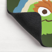 Oscar das Grouch-Wald-Gesicht | Name hinzufügen Mousepad (Ecke)