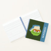 Oscar das Grouch-Wald-Gesicht | Name hinzufügen Notizblock (Innenseite)