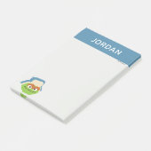 Oscar das Grouch-Wald-Gesicht | Name hinzufügen Post-it Klebezettel (angewinkelt)