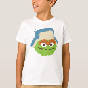 Oscar das Grouch-Wald-Gesicht T-Shirt