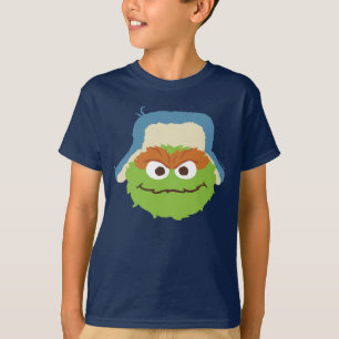 Oscar das Grouch-Wald-Gesicht T-Shirt