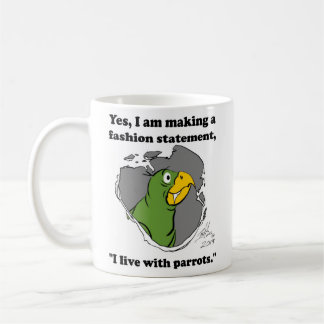 Oscar der Cartoon Papagei Tasse