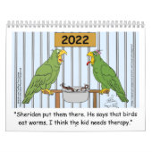Oscar der Cartoon Parrot 2022 Kalender (Titelbild)