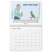 Oscar der Cartoon Parrot 2024 Kalender (Jan 2027)