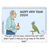 Oscar der Cartoon Parrot 2024 Kalender (Titelbild)