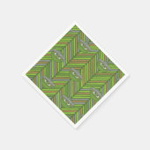 Oscar der Griesgram | 80er Retro-Muster Serviette (Ecke)
