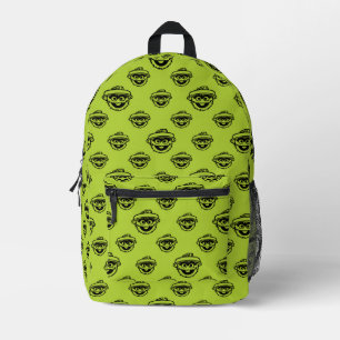 Oscar der Griesgram Grünes Muster Bedruckter Rucksack